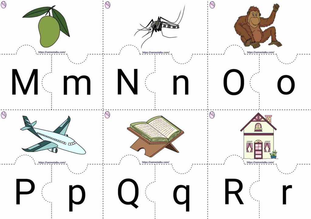 puzzle untuk anak tk huruf besar huruf kecil