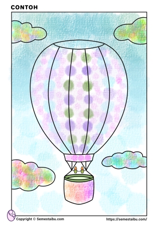 Contoh finger painting anak tk mudah template