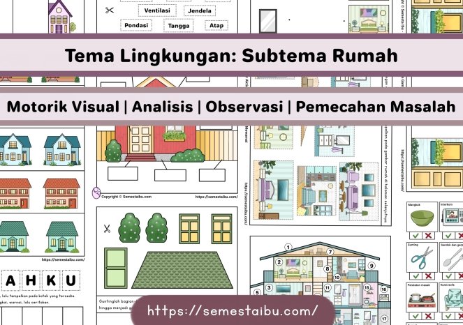 Lembar Kerja Anak Tk Tema Lingkungan Rumah