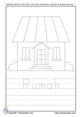 Lembar Kerja Anak TK/PAUD/SD | Tema Lingkungan | Subtema Rumah