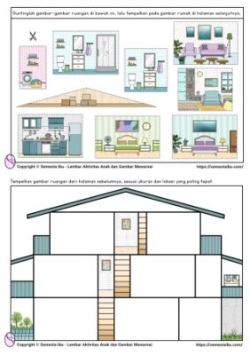 Lembar Kerja Anak TK/PAUD/SD | Tema Lingkungan | Subtema Rumah