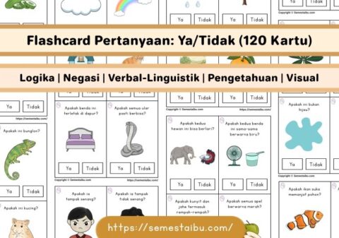 Flashcard pertanyaan lembar kerja worksheet anak tk paud bahasa