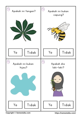 Flashcard pertanyaan lembar kerja worksheet anak tk paud bahasa