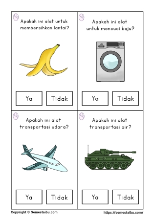 Flashcard pertanyaan lembar kerja worksheet anak tk paud bahasa