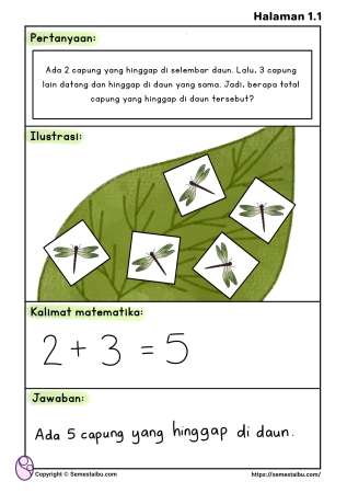 Lembar kerja anak tk sd matematika soal cerita