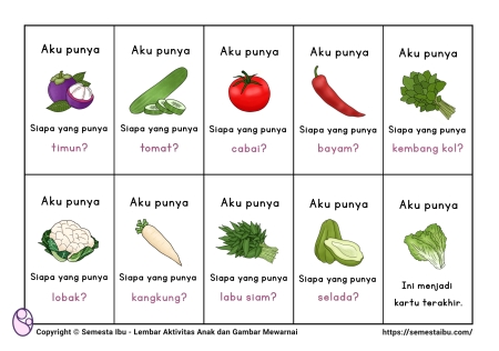 Lembar kerja anak tk sd - sosial bahasa - permainan kelompok - aktivitas kelas - aku punya siapa punya.jpg