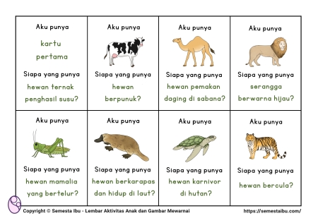 Lembar kerja anak tk sd - sosial bahasa - permainan kelompok - aktivitas kelas - aku punya siapa punya.jpg
