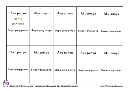 Lembar kerja anak tk sd - sosial bahasa - permainan kelompok - aktivitas kelas - aku punya siapa punya.jpg