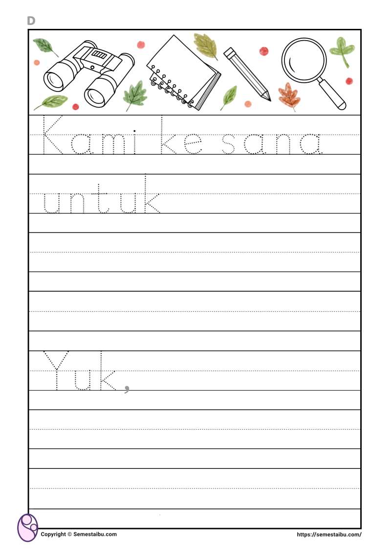 Lembar kerja anak tk sd membuat cerita bergambar