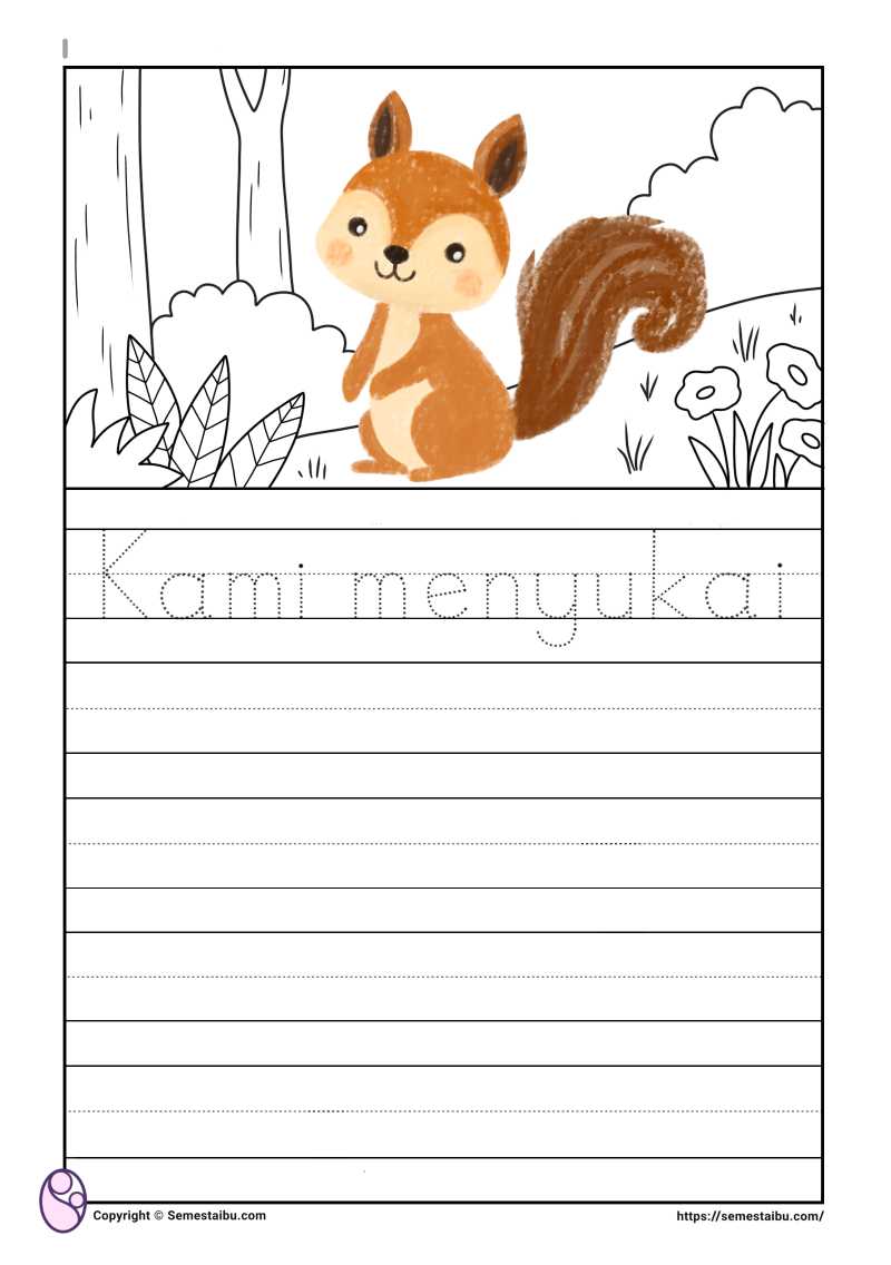 Lembar kerja anak tk sd membuat cerita bergambar
