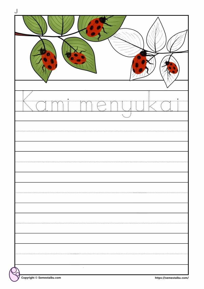 Lembar kerja anak tk sd membuat cerita bergambar