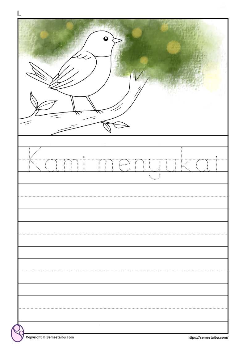 Lembar kerja anak tk sd membuat cerita bergambar