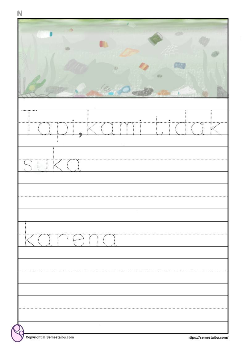 Lembar kerja anak tk sd membuat cerita bergambar
