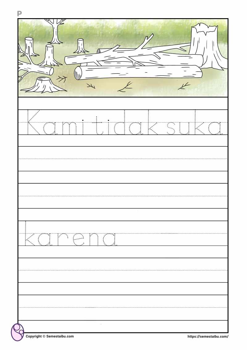 Lembar kerja anak tk sd membuat cerita bergambar