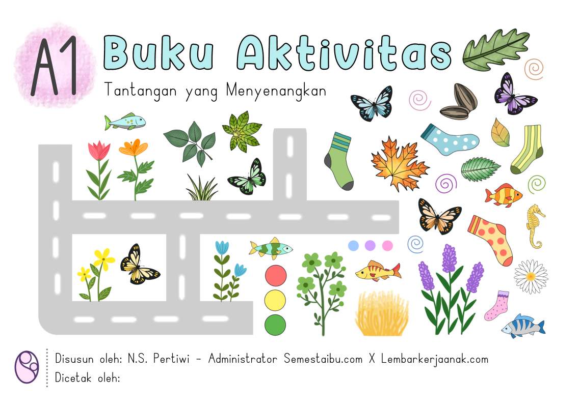 Lembar kerja anak tk paud - buku aktivitas pertama